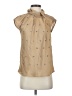 MICHAEL Michael Kors 100% Polyester Tan Sleeveless Blouse Size 4 - photo 1
