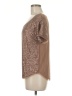 Mia Joy Metallic Brown Short Sleeve Top Size M - photo 5