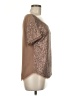 Mia Joy Metallic Brown Short Sleeve Top Size M - photo 4