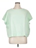 Assorted Brands Green Short Sleeve Top Size 1X - photo 1