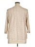 JM Collection 100% Polyester Tan 3/4 Sleeve Blouse Size XL - photo 2