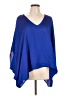 KLD Signature 100% Polyester Blue 3/4 Sleeve Blouse Size L - photo 1