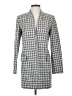 Calvin Klein Houndstooth Gray Blazer Size 4 - photo 1
