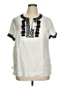 Talbots 100% Linen Ivory Short Sleeve Blouse Size XL - photo 1