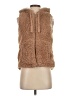 Love Tree 100% Polyester Tan Faux Fur Vest Size S - photo 1