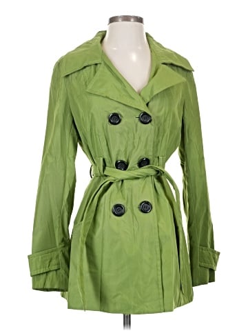 Black Rivet Trenchcoat (view 1)