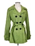 Black Rivet 100% Polyester Green Trenchcoat Size S - photo 1