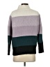 Ann Taylor Color Block Purple Pullover Sweater Size S (petite) - photo 2