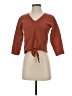 TeXTURE & THREAD Madewell 100% Cotton Brown Pullover Sweater Size XS - photo 1