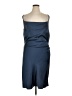 DKNY 100% Polyester Blue Cocktail Dress Size 14 - photo 1