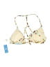 Cupshe Stripes Yellow Ivory Swimsuit Top Size L - photo 2