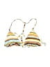 Cupshe Stripes Yellow Ivory Swimsuit Top Size L - photo 1