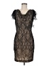 Chequer 100% Nylon Black Cocktail Dress Size 8 - photo 1