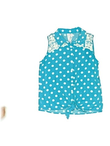 Justice Sleeveless Button-Down Shirt (view 1)