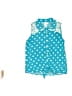 Justice 100% Rayon Teal Blue Sleeveless Button-Down Shirt Size 16 - photo 1