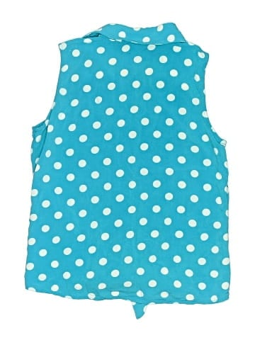 Justice Sleeveless Button-Down Shirt (view 2)