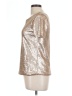 Unbranded Metallic Gold Short Sleeve Top Size L (estimated) - photo 5