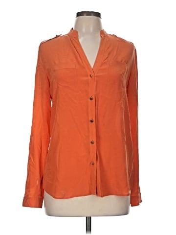 Banana Republic Long Sleeve Silk Top (view 1)