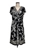 North Style Paisley Black Casual Dress Size M - photo 1