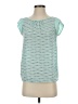 Elle Teal Short Sleeve Blouse Size XS - photo 1