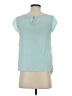Elle Teal Short Sleeve Blouse Size XS - photo 2