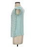Elle Teal Short Sleeve Blouse Size XS - photo 5