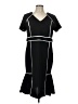 NY Collection Black Casual Dress Size L - photo 1