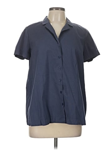 Lafayette 148 New York Short Sleeve Blouse (view 1)