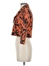 Topshop 100% Polyester Print Orange Blazer Size 6 - photo 5