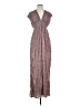 Aryn K. 100% Polyester Gray Casual Dress Size XS - photo 1