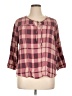 Fred David Pink 3/4 Sleeve Blouse Size 1X - photo 1