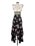 AMUR 100% Silk Floral Black Cocktail Dress Size 2 - photo 2