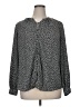 Nine West 100% Polyester Polka Dots Black Long Sleeve Blouse Size XL - photo 1