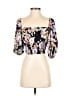AFRM 100% Rayon Black 3/4 Sleeve Blouse Size S - photo 1