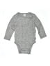 Old Navy Tweed Gray Long Sleeve Onesie Size 12-18 mo - photo 1