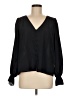 Joie 100% Polyester Black Long Sleeve Blouse Size M - photo 1