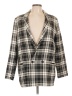 ASOS 100% Polyester Plaid Ivory Blazer Size 10 - photo 1