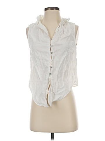 Intermix Sleeveless Button-Down Shirt (view 1)