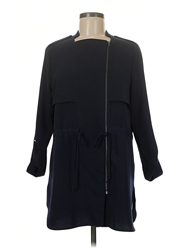 Pre-owned Pleione Coat In Black