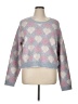 Lush Hearts Pink Pullover Sweater Size XL - photo 1