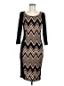 Derek Heart Chevron-herringbone Black Cocktail Dress Size M - photo 1