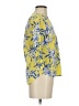 Talbots 100% Cotton Floral Yellow 3/4 Sleeve Blouse Size P (petite) - photo 4