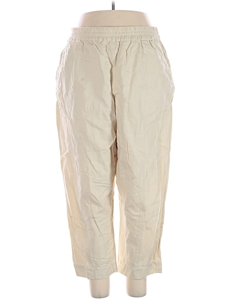 Pre-owned Apiece Apart Linen Pants In Ivory