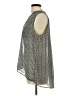 H&M 100% Polyester Gray Sleeveless Blouse Size 12 - photo 5