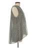H&M 100% Polyester Gray Sleeveless Blouse Size 12 - photo 4
