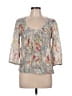 Brora Gray 3/4 Sleeve Blouse Size 12 - photo 1