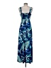 Apt. 9 Paisley Blue Casual Dress Size XS - photo 2