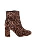 J.Crew Factory Store Animal Print Brown Ankle Boots Size 9 1/2 - photo 1