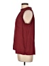 Gibson 100% Polyester Burgundy Sleeveless Blouse Size L - photo 5