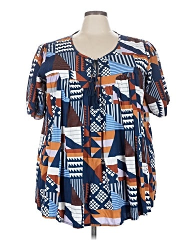 Porridge Short Sleeve Blouse (view 1)